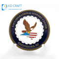 Fabricante en china, estampado de metal personalizado, esmalte suave, bandera de país de EE. UU., Moneda estadounidense 3d de EE. UU. Para recuerdo